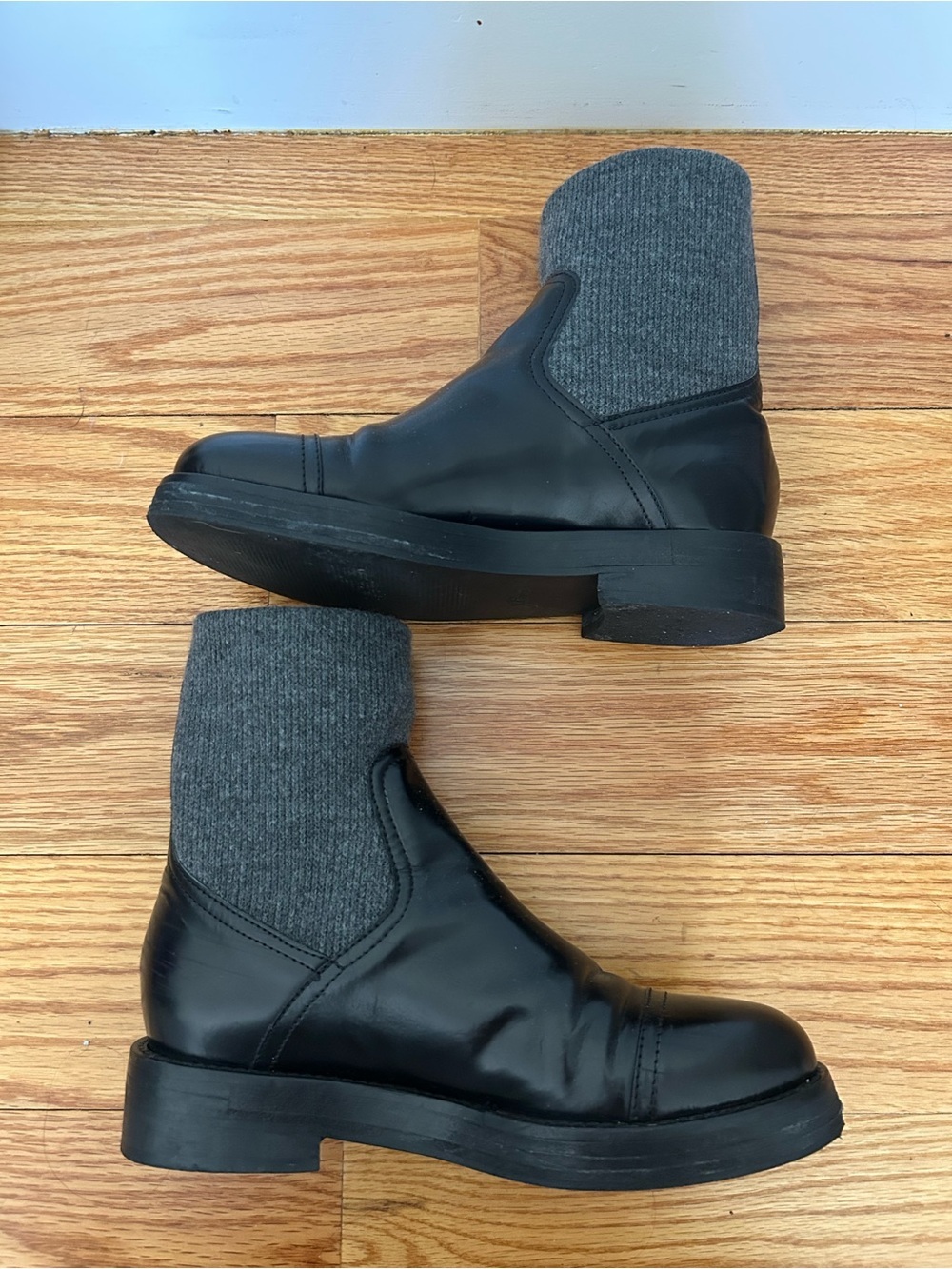 J.Crew Spazzo Rib-cuff boots in Italian leather - Picture 5 of 6